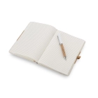 Zestaw - notes z długopisem CALMO - naturalny
