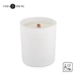 Świeca sojowa 220g - Library - VERA YOUNG - biały