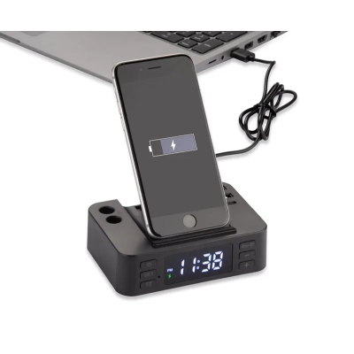 Budzik z ładowarką indukcyjną CLOCKI