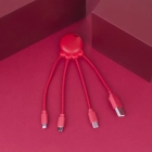 2087 | Xoopar Octopus Charging cable kolor czerwony (LT41005-N0021)