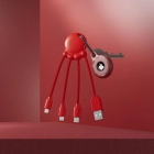 2087 | Xoopar Octopus Charging cable kolor czerwony (LT41005-N0021)