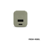 2WC30 I Fresh 'n Rebel Mini Charger USB-C + A PD // 30W kolor dried green (LT49407-N0049)