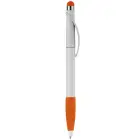 Długopis Cosmo Stylus Grip kolor biały / pomarańczowy (LT87695-N0126)