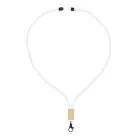 Paracord R-PET lanyard kolor biały (LT95306-N0001)