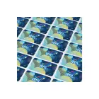 Vinyl Sticker Prostokątny 20x10mm kolor srebrny (LT99142-N0005)