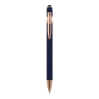Ballpen Paris Deluxe Metal Rubberised kolor ciemnoniebieski (LT87783-N0010)