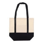 Bawełniana Torba na zakupy OEKO-TEX® 140g/m² 40x10x35cm kolor czarny (LT95248-N0002)