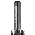 Deluxe 25 automatycznie otwierany parasol z podwójną czaszą kolor czarny / szary (LT97101-N0261)