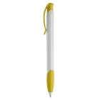 Długopis Apollo (kolor nietransparentny) kolor biały / żółty (LT87100-N0141)