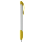 Długopis Apollo (kolor nietransparentny) kolor biały / żółty (LT87100-N0141)