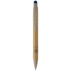 Długopis bambusowo-słomkowy Stylus kolor beżowy / niebieski (LT87282-N5511)