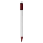 Długopis Baron Colour nieprzezroczysty kolor biały / bordowy (LT80900-N0119)