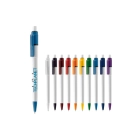 Długopis Baron Colour nieprzezroczysty kolor biały / bordowy (LT80900-N0119)