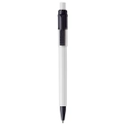 Długopis Baron Colour nieprzezroczysty kolor biały / czarny (LT80900-N0102)