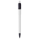 Długopis Baron Colour nieprzezroczysty kolor biały / czarny (LT80900-N0102)