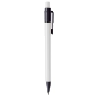 Długopis Baron Colour nieprzezroczysty kolor biały / czarny (LT80900-N0102)