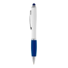 Długopis biały Hawaï stylus kolor biały / ciemnoniebieski (LT80433-N0110)