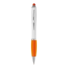 Długopis biały Hawaï stylus kolor biały / pomarańczowy (LT80433-N0126)