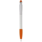 Długopis Cosmo Stylus Grip kolor biały / pomarańczowy (LT87695-N0126)