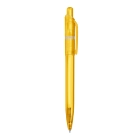 Długopis Ducal Clear przejrzysty kolor transparentny / żółty (LT80917-N0441)