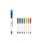 Długopis Ducal Colour nieprzezroczysty kolor biały / jasnoniebieski (LT80909-N0112)