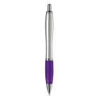 Długopis Hawaï srebrny kolor srebrny / purpurowy (LT80422-N0572)