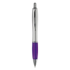 Długopis Hawaï srebrny kolor srebrny / purpurowy (LT80422-N0572)