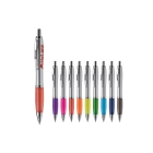 Długopis Hawaï srebrny kolor srebrny / purpurowy (LT80422-N0572)