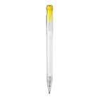 Długopis Ingeo TM Pen Clear przejrzysty kolor ecru / żółty (LT87543-N5441)