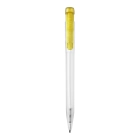 Długopis Ingeo TM Pen Clear przejrzysty kolor ecru / żółty (LT87543-N5441)