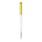 Długopis Ingeo TM Pen Clear przejrzysty kolor ecru / żółty (LT87543-N5441)