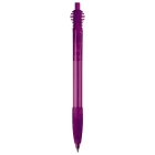 Długopis przeźroczysty Cosmo kolor transparentny / purpurowy (LT87624-N0472)