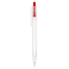 Długopis R-PET kolor transparentny / czerwony (LT80562-N0421)