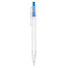 Długopis R-PET kolor transparentny / niebieski (LT80562-N0411)