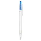 Długopis R-PET kolor transparentny / niebieski (LT80562-N0411)
