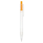 Długopis R-PET kolor transparentny / pomarańczowy (LT80562-N0426)