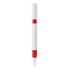Długopis S40 Grip nieprzezroczysty kolor biały / czerwony (LT87544-N0121)