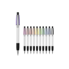 Długopis Semyr Grip Colour nieprzezroczysty kolor biały / purpurowy (LT87536-N0172)