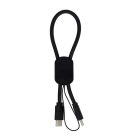 Kabel USB-C wielkości breloczka do kluczy 60 W kolor czarny (LT95663-N0002)