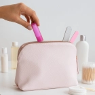 Klasyczny balsam do ust w sztyfcie wykonany z materiałów z recyklingu kolor ecru / różowy (LT90485-N5476)