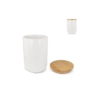 Pojemnik Ceramic & Bamboo 900ml kolor biały (LT95430-N0001) Pojemnik Ceramic & Bamboo 900ml kolor biały (LT95430-N0001)