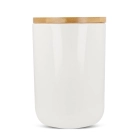 Pojemnik Ceramic & Bamboo 900ml kolor biały (LT95430-N0001) Pojemnik Ceramic & Bamboo 900ml kolor biały (LT95430-N0001)