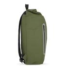 Powlekany PU plecak R-PET 600D o pojemności 20 l kolor oliwkowa zieleń (LT95357-N0043)