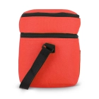 R-PET 600D Dwukomorowa torba chłodząca 30 x 20 x 25 cm 12L kolor czerwony (LT95393-N0021)