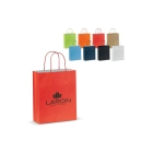 Średnia torba papierowa Eco 120g/m² kolor jasnobrązowy (LT91717-N0052)