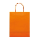 Średnia torba papierowa Eco 120g/m² kolor pomarańczowy (LT91717-N0026)