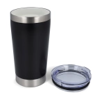 T-ceramic Kubek termiczny z pokrywką Cango 500ml kolor czarny (LT98724-N0002)