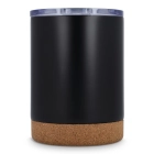 T-ceramic Kubek termiczny z pokrywką Lena 350ml kolor czarny (LT98726-N0002)