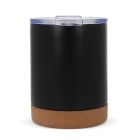 T-ceramic Kubek termiczny z pokrywką Lena 350ml kolor czarny (LT98726-N0002)