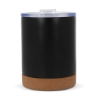 T-ceramic Kubek termiczny z pokrywką Lena 350ml kolor czarny (LT98726-N0002)